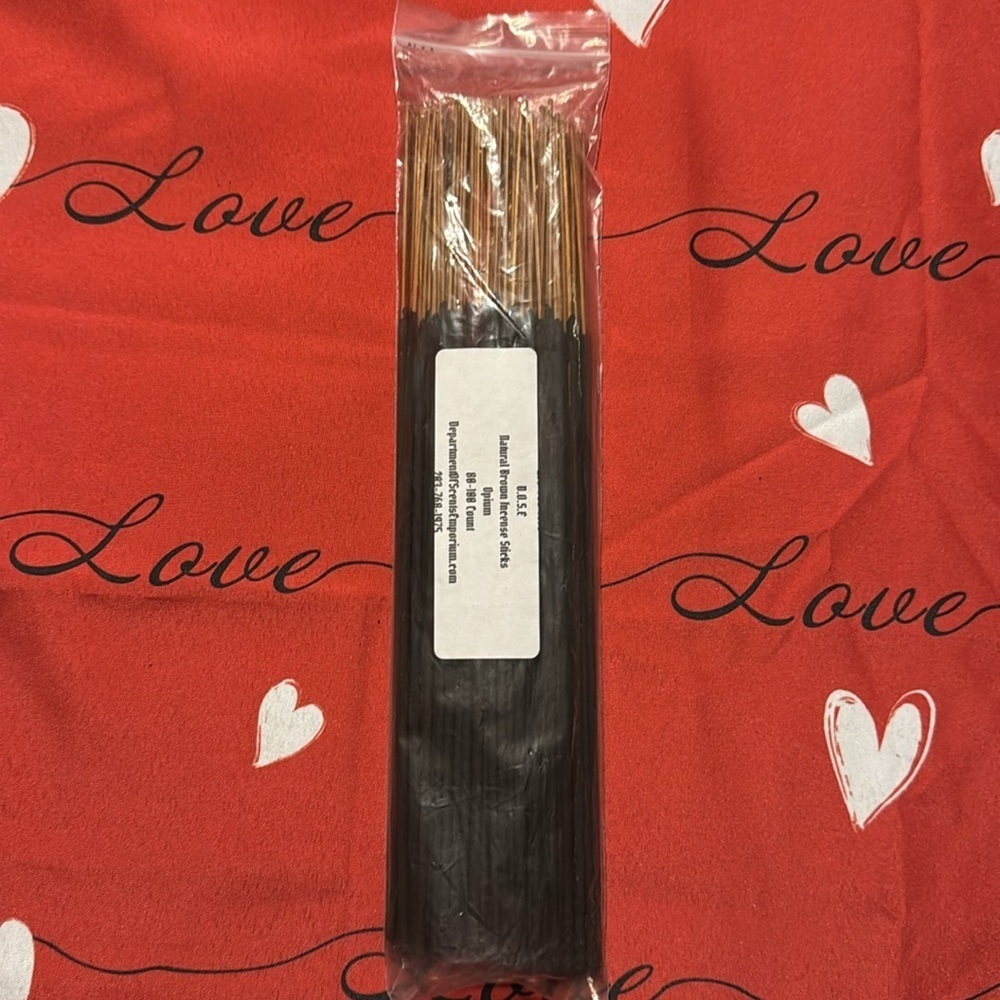 Natural Brown Opium Exotic Incense Bundle of 80-100 sticks